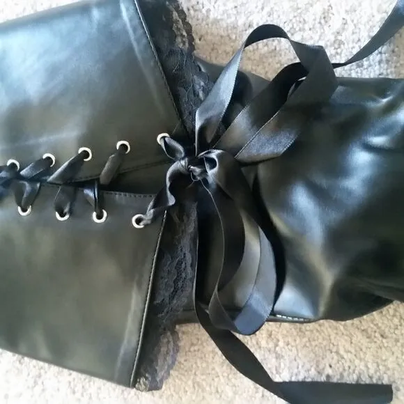 FUNTASMA BLACK SEXY HIGH HEELED BOOTS