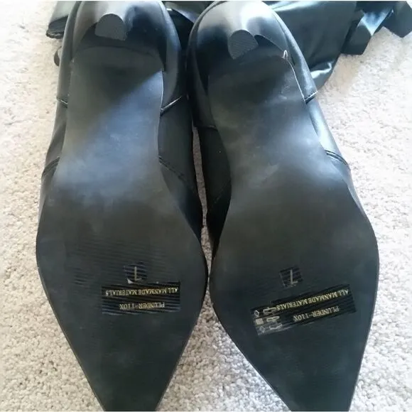 FUNTASMA BLACK SEXY HIGH HEELED BOOTS