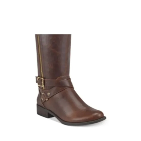 GBG by Guess Haydin  Leather Riding Boots Size 7.5M Women's Color Dark B…