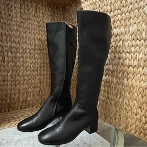 Gentle Souls by Kenneth Cole Ella Stove Black Knee High Leather‎ Boots