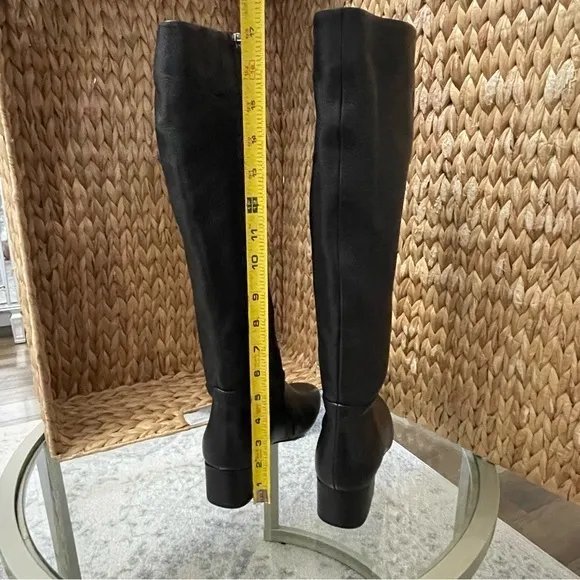 Gentle Souls by Kenneth Cole Ella Stove Black Knee High Leather‎ Boots