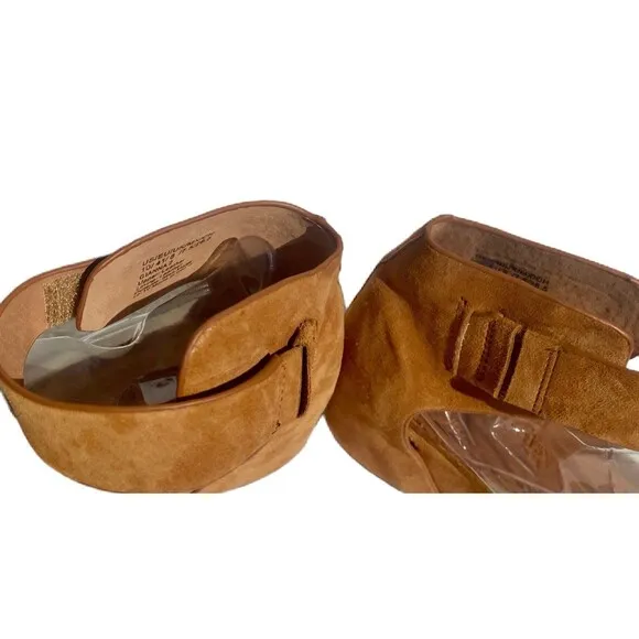Gentle Souls | Leather Suede Sandals Gianna 2 Ankle Strap Wedge Women's Size 10