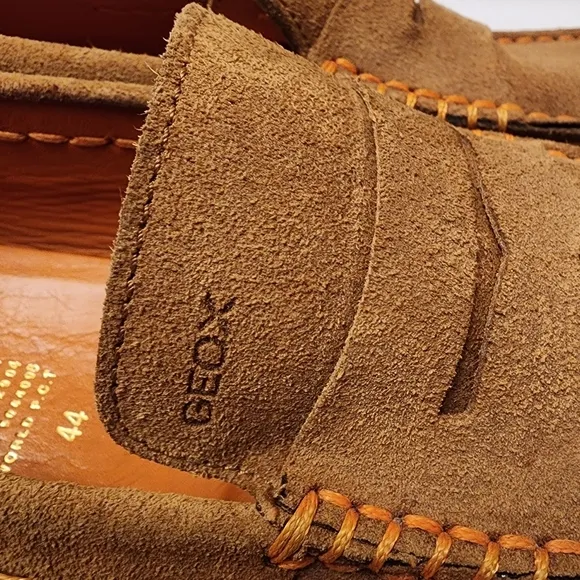 Geox Kosmopolis Toffee Suede Men's Loafers Size 11.5