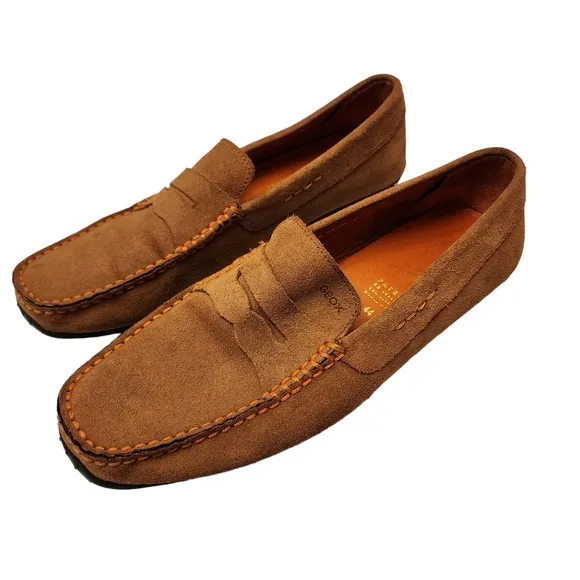 Geox Kosmopolis Toffee Suede Men's Loafers Size 11.5