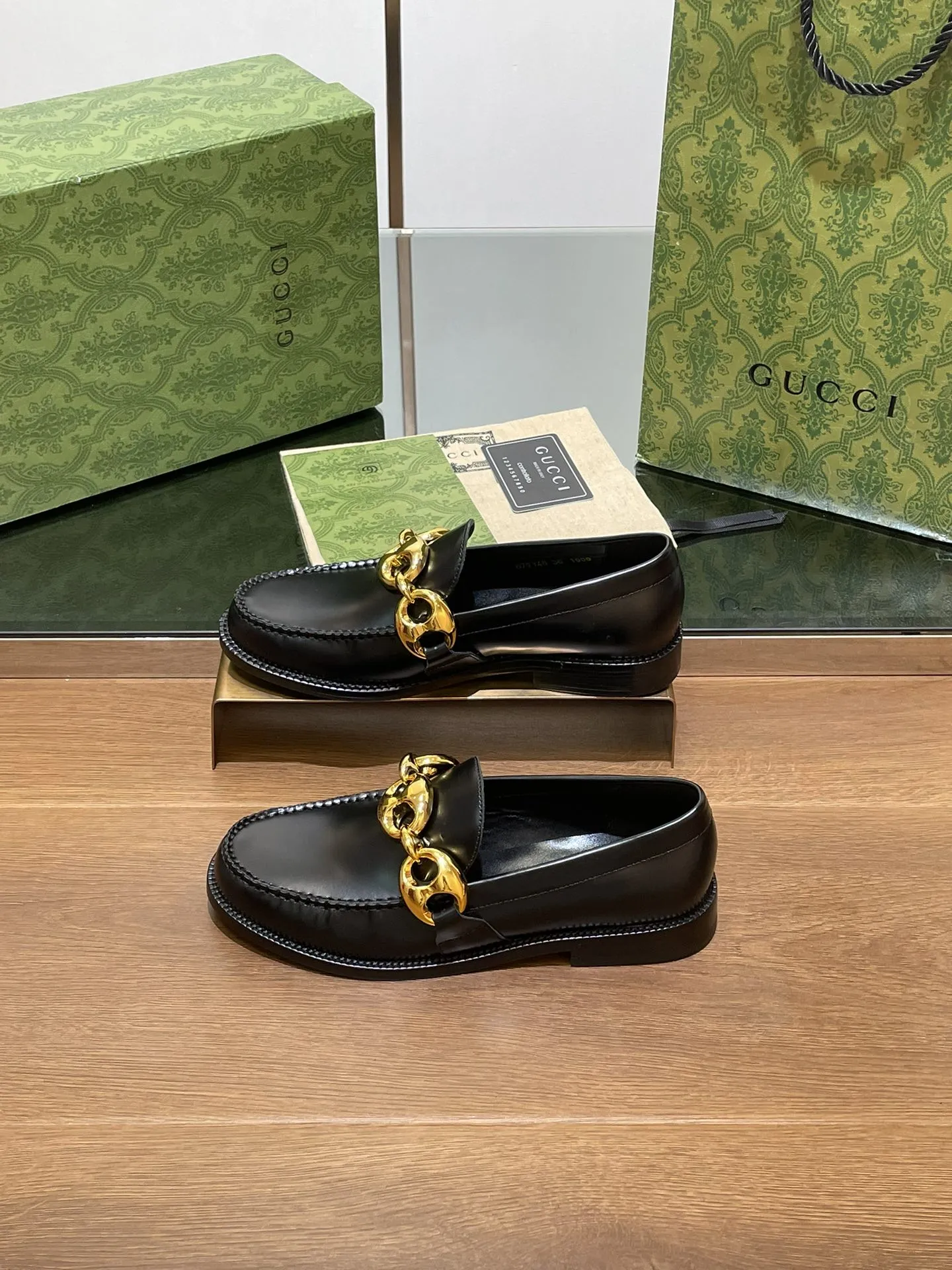 GG Marina Loafer Black Calfskin