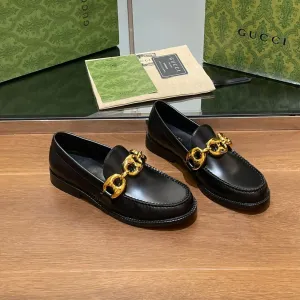 GG Marina Loafer Black Calfskin