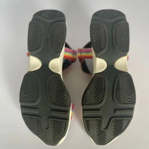 Gianni Bini Rainbow platform sandals size 8
