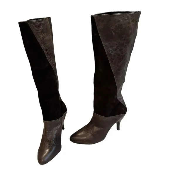 Gianni Bini Vintage Leather Knee High Boots