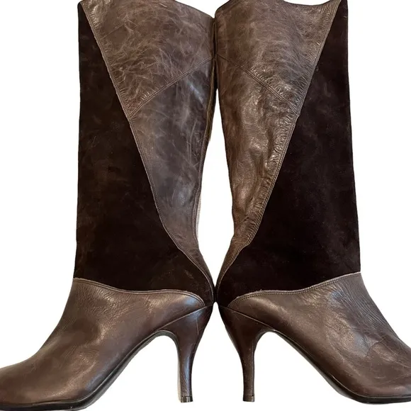 Gianni Bini Vintage Leather Knee High Boots