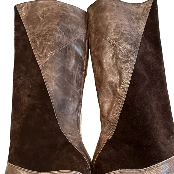 Gianni Bini Vintage Leather Knee High Boots