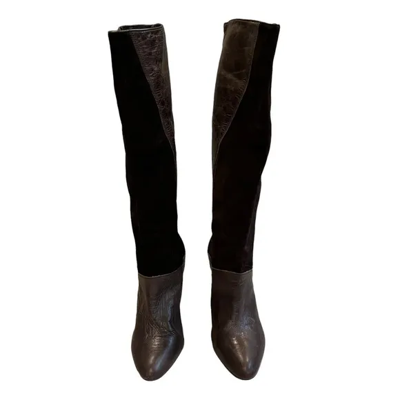 Gianni Bini Vintage Leather Knee High Boots