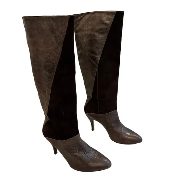Gianni Bini Vintage Leather Knee High Boots