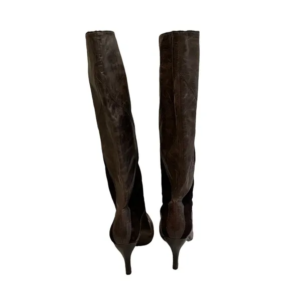 Gianni Bini Vintage Leather Knee High Boots