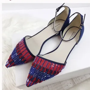 Giorgio Armani🔴Embellished pointed toe flats 6