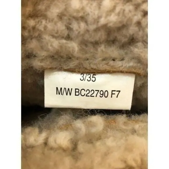 Girl's BORN Knee High Boots Oakdale Shearling Size 3/35 Brown