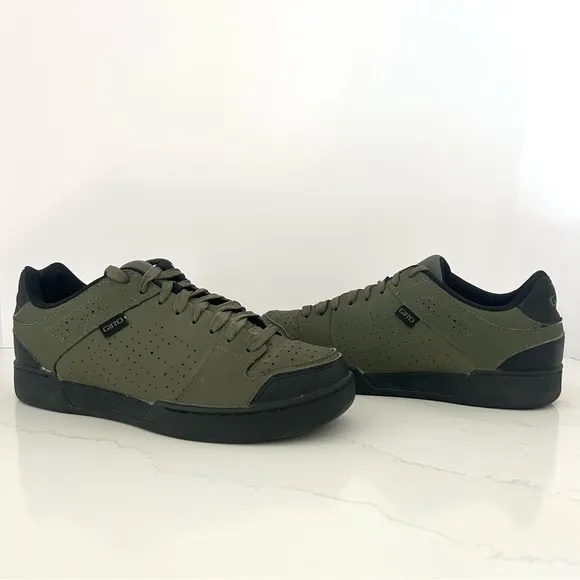 Giro Jacket II Sneakers Shoes Water Resist Microfiber Lace Up Green Men Size 9.5