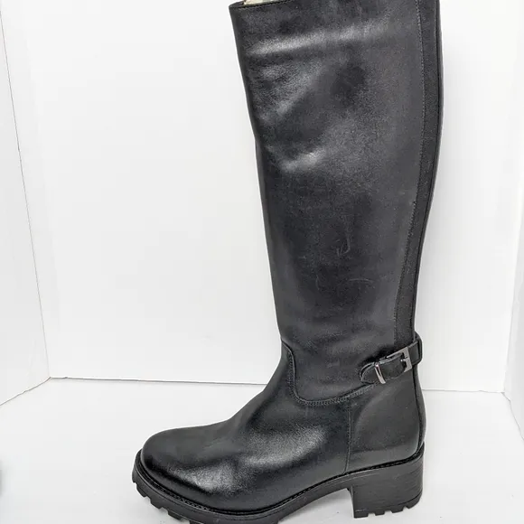 Girotti leather knee high boots