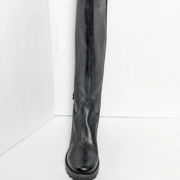 Girotti leather knee high boots