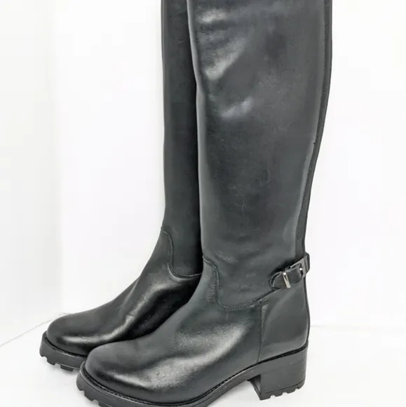 Girotti leather knee high boots