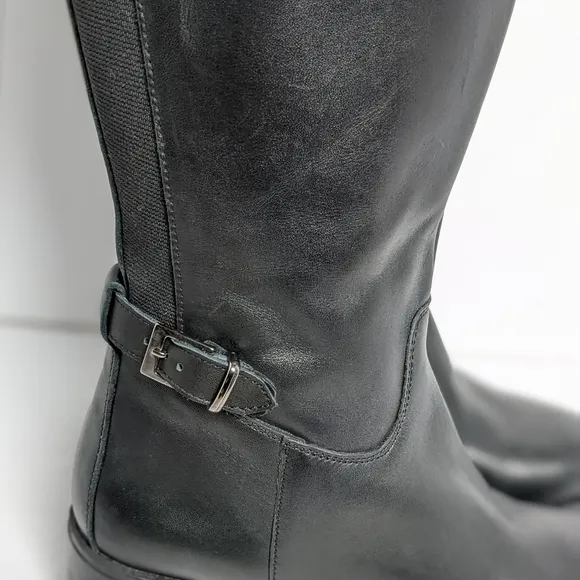 Girotti leather knee high boots