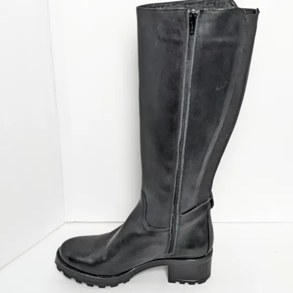 Girotti leather knee high boots