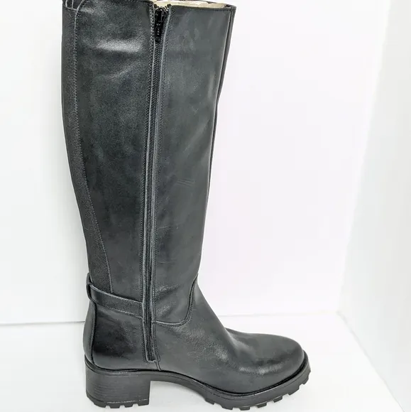 Girotti leather knee high boots