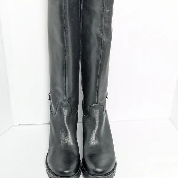 Girotti leather knee high boots