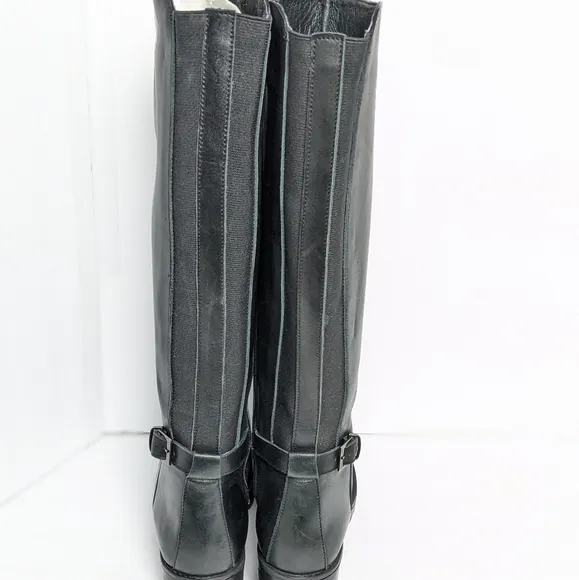 Girotti leather knee high boots