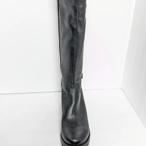 Girotti leather knee high boots