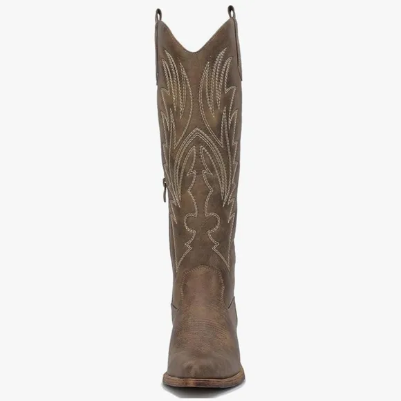 GLOBALWIN NWB! The Western Cowboy Cowgirl Embroidered Knee High Boots size 11