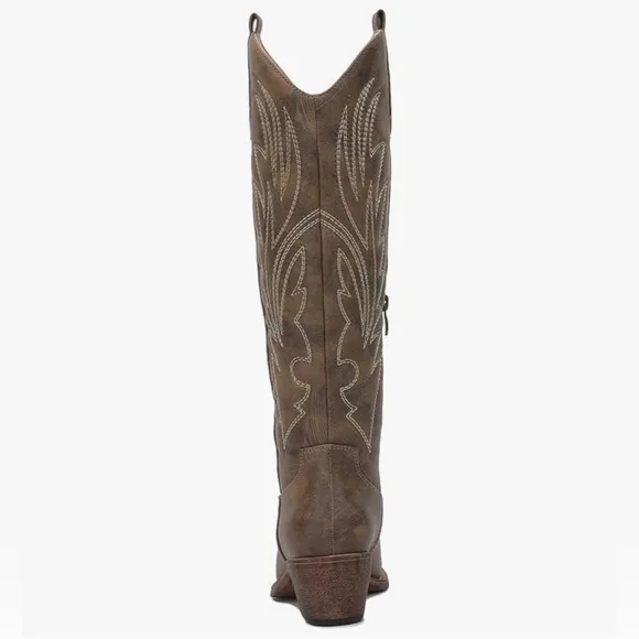 GLOBALWIN NWB! The Western Cowboy Cowgirl Embroidered Knee High Boots size 11