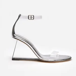 Good American CINDER-F*CKING-RELLA Ankle-Strap Sandals Size 9