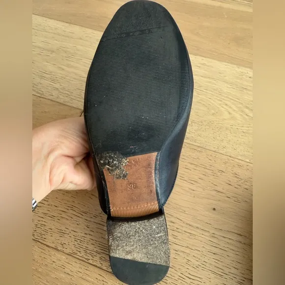 GUCCI Black Mules (slides) Flats size 36