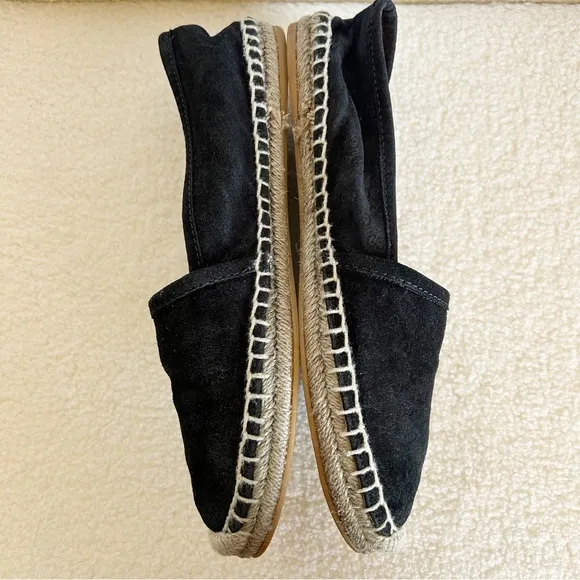 Gucci Monogram Espadrilles Flats Black GG Suede Microguccissima Size EU 36.5