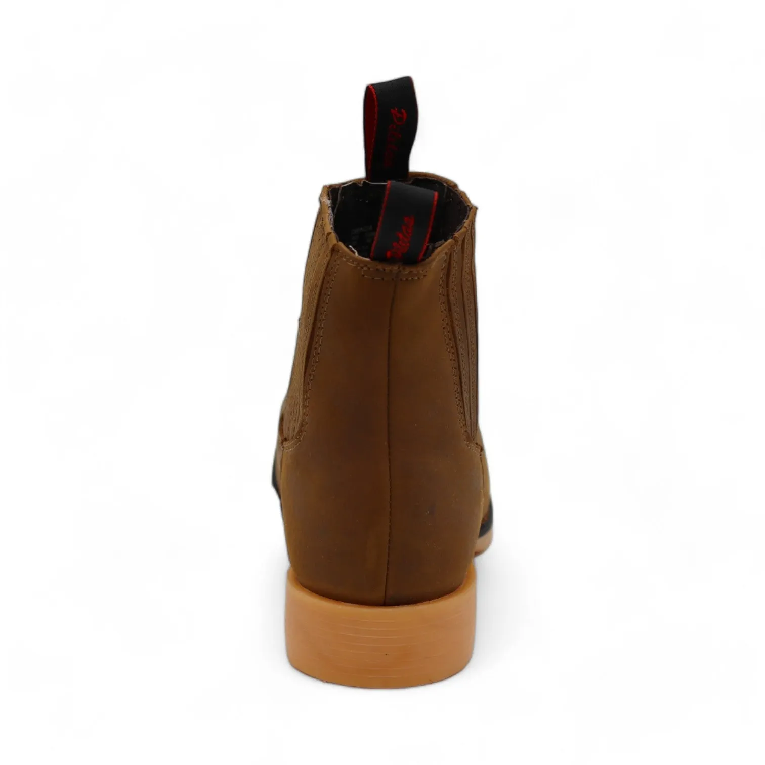 Hacienda Men's Ocher Leather Short Boots
