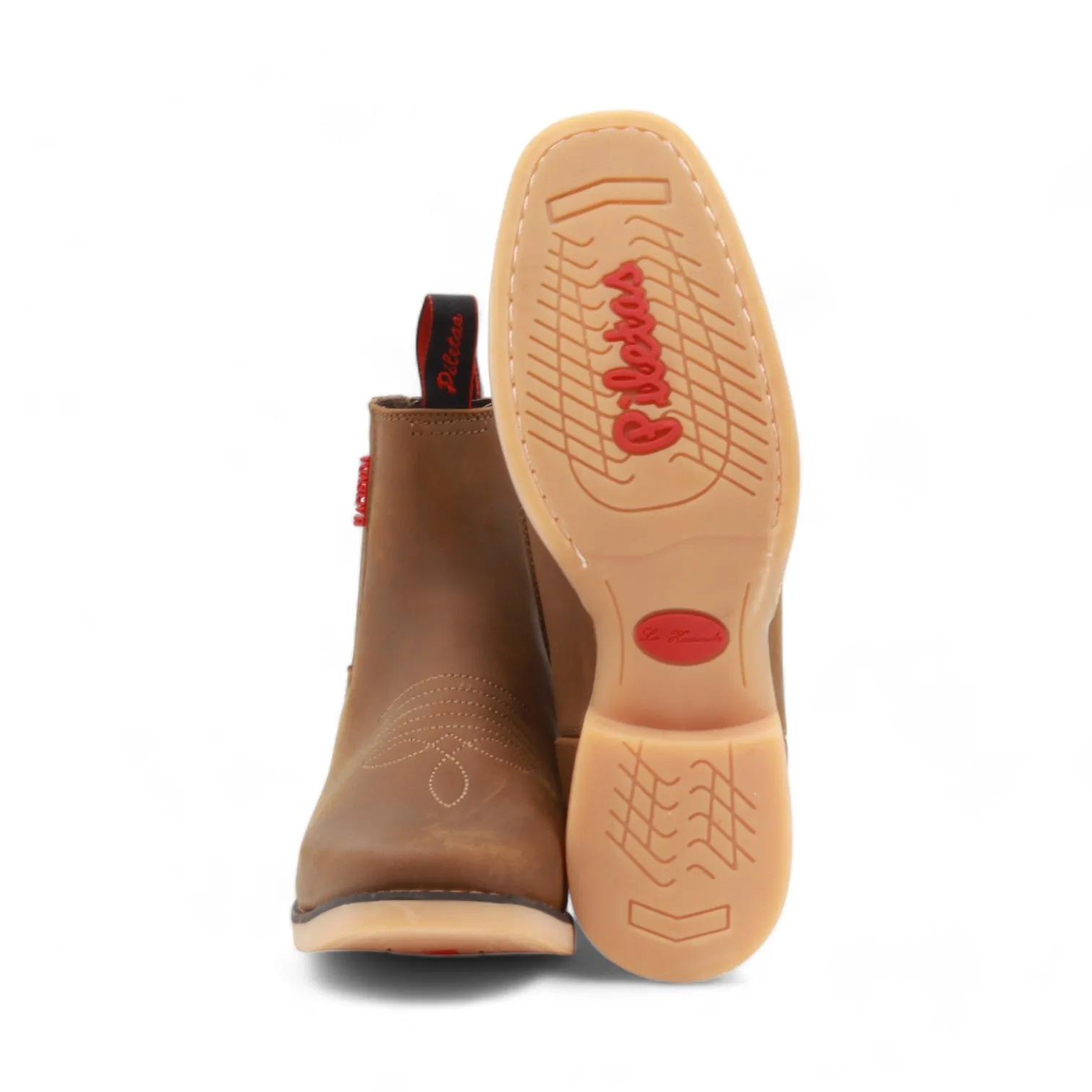 Hacienda Men's Ocher Leather Short Boots