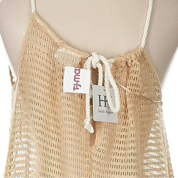 Haute Hippie Beige Sleeveless Dress