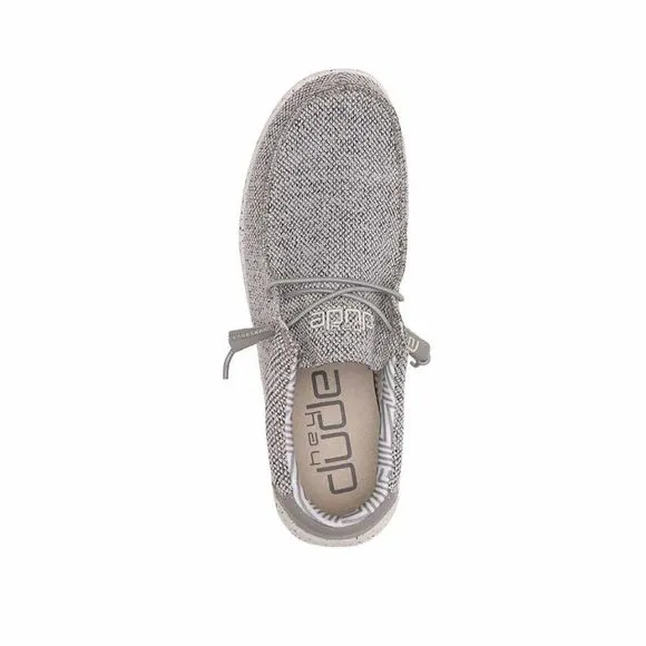 HEY DUDE MEN'S WALLY SOX ASH SIZE 10 | MEN’S SHOES | MEN'S LACE UP LOAFERS