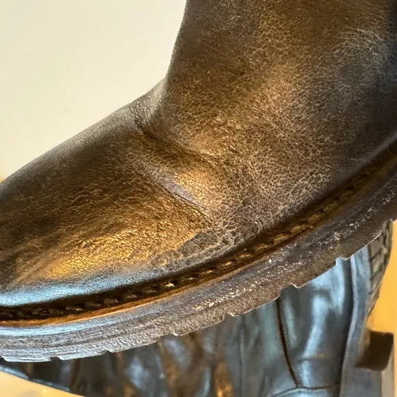 High End HTC Hollywood Trading Co Italian Leather Women’s Riding Boots 6..5 / 37