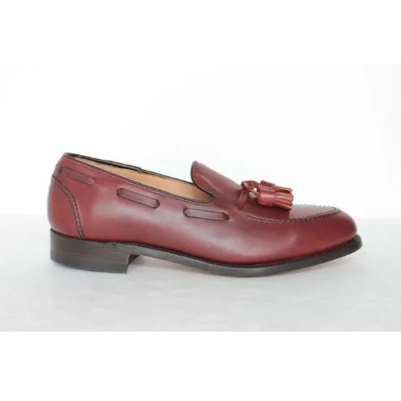 Hitchcock Mens Calfskin Tassel Loafers 1292 Brown