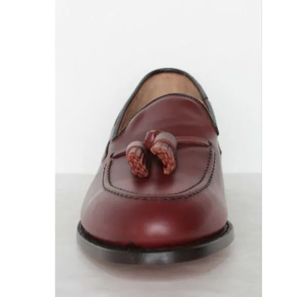 Hitchcock Mens Calfskin Tassel Loafers 1292 Brown