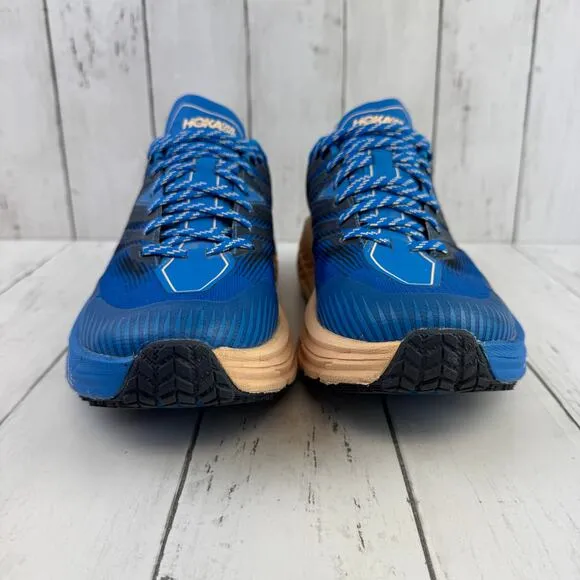 HOKA Indigo Bunting Bleached Apricot Speedgoat 4 Trail Shoe Sneaker Size 10