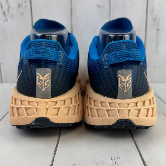 HOKA Indigo Bunting Bleached Apricot Speedgoat 4 Trail Shoe Sneaker Size 10