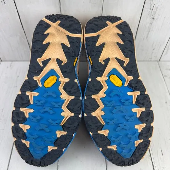 HOKA Indigo Bunting Bleached Apricot Speedgoat 4 Trail Shoe Sneaker Size 10