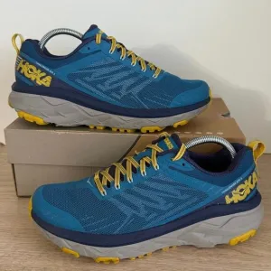 Hoka One One Challenger ATR 5 Blue/ Yellow Men Trail Running Sneakers - SZ 10