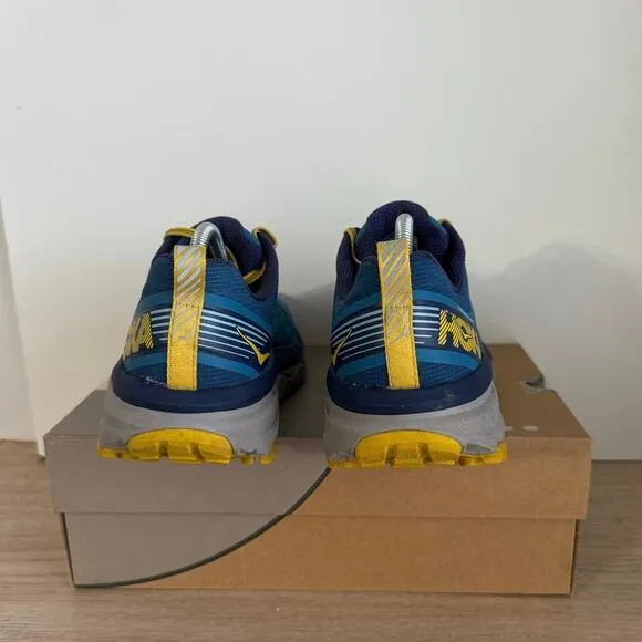Hoka One One Challenger ATR 5 Blue/ Yellow Men Trail Running Sneakers - SZ 10