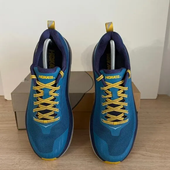 Hoka One One Challenger ATR 5 Blue/ Yellow Men Trail Running Sneakers - SZ 10