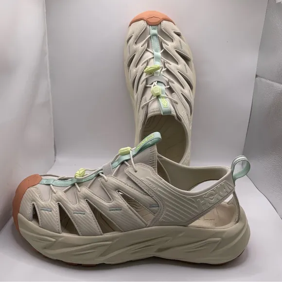 Hoka One One Hopara Sandal Sneakers Men’s 11.5 Slip on Beige running Trail