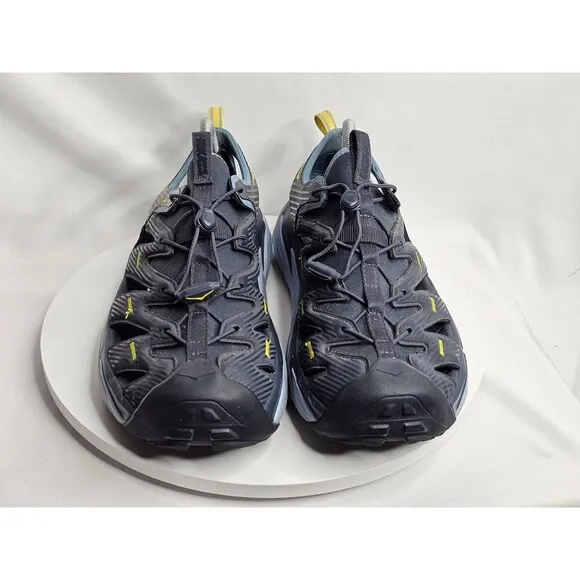 Hoka One One Hopara Sandal Sneakers mens 11.5 Slip on Blue Yellow running Trail