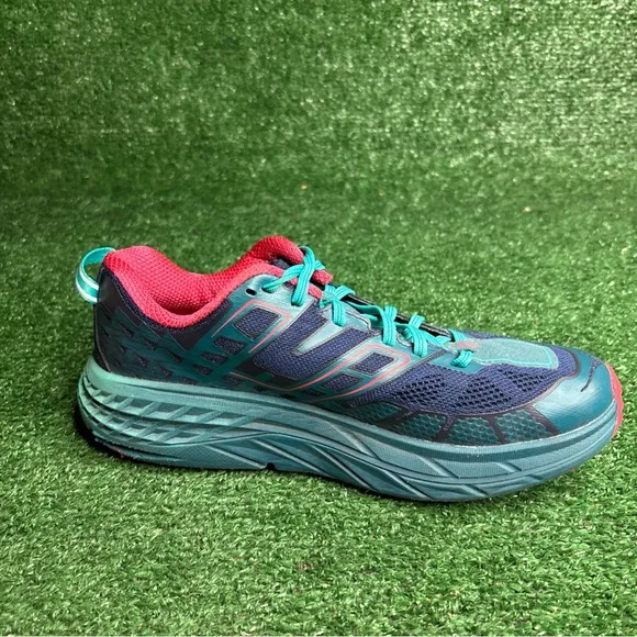 Hoka One One Speedgoat 2 Trail Running Sneakers Blue Women's Size 8